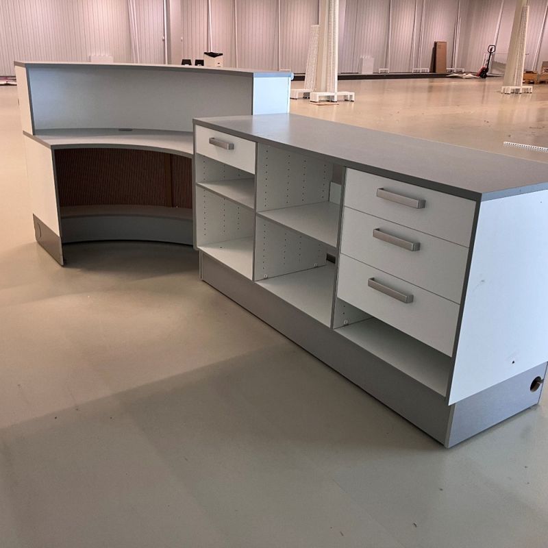 Butiksdisk Hestra vit - begagnad