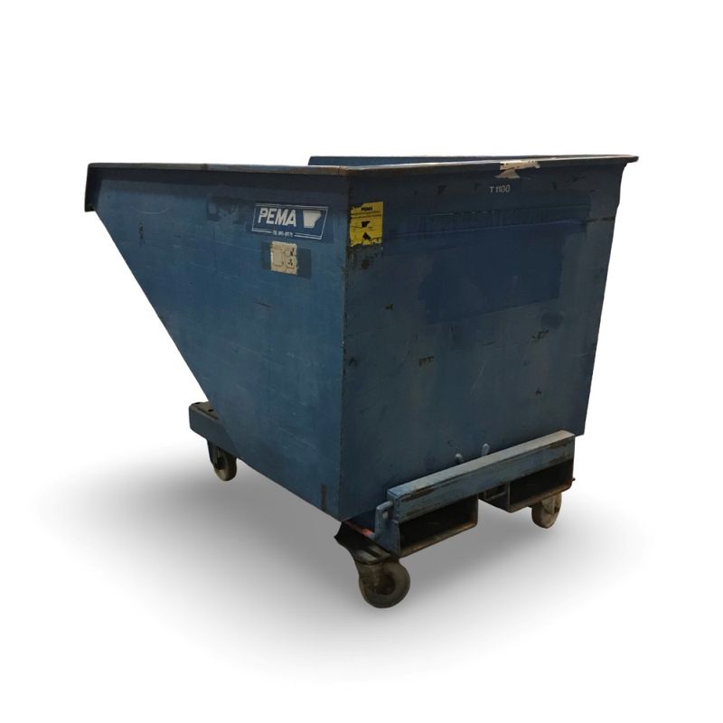 Tippcontainer PEMA T1100 blå - begagnad