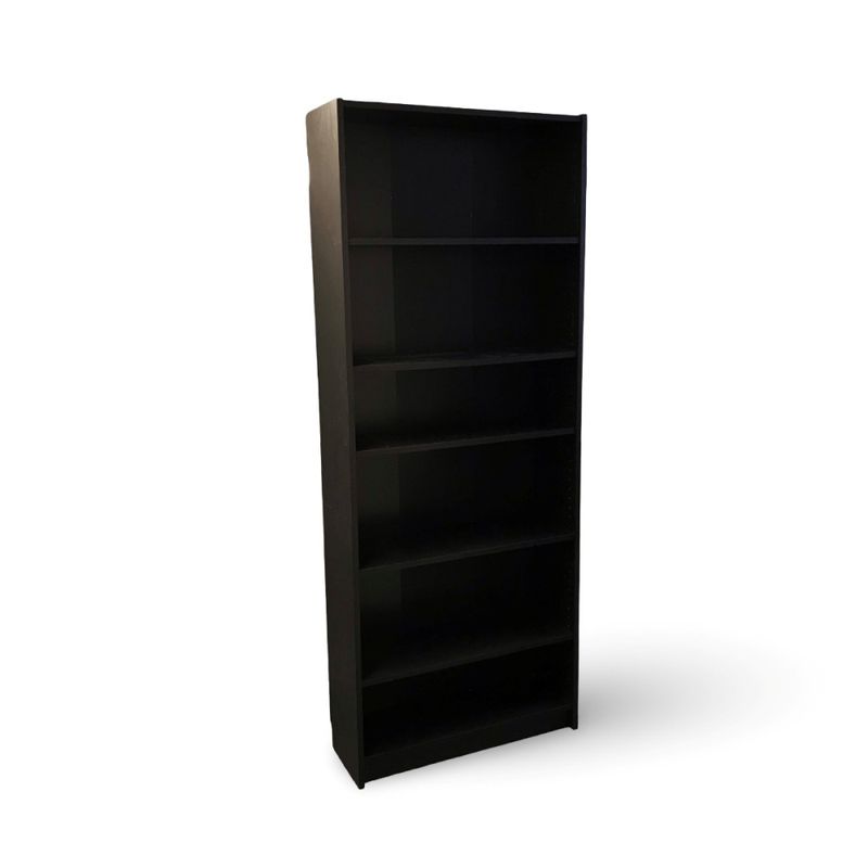 Hylla Billy 80x202 cm svart/ekmönstrad - begagnad