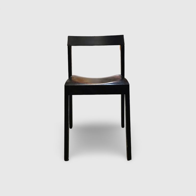 Stol trä svart - begagnad