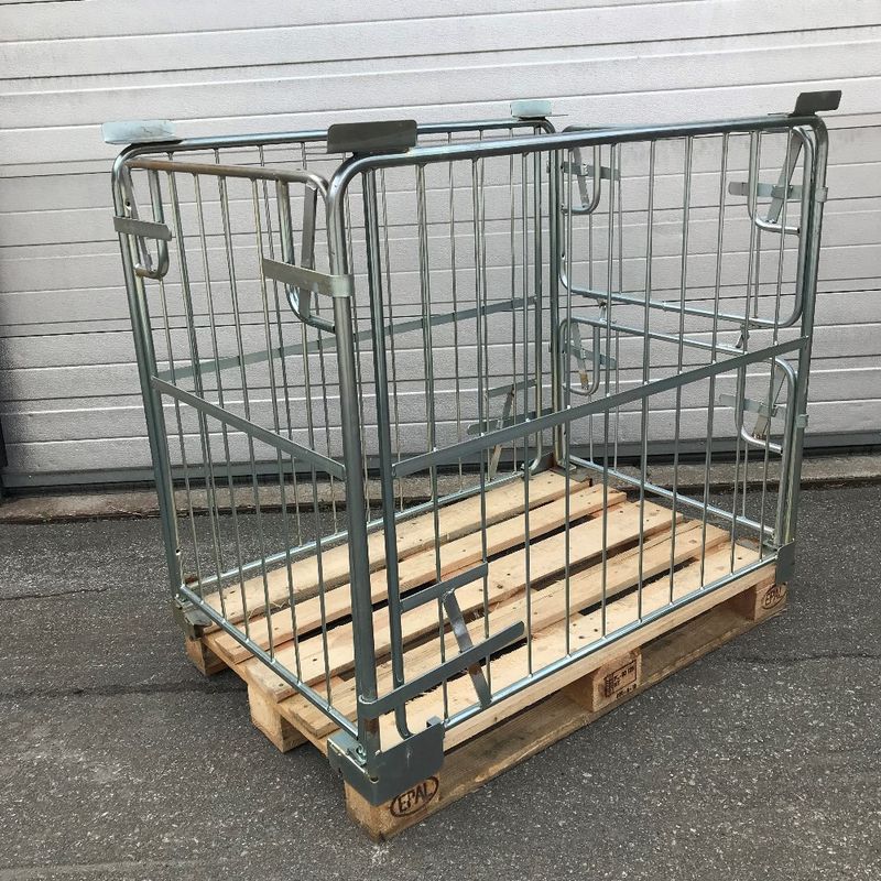 Pallcontainer galvad - begagnad