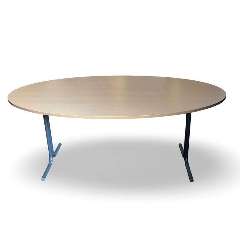 Konferensbord ovalt 180x100cm bok - begagnat