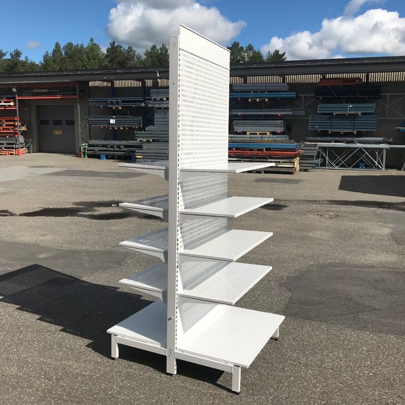 Butiksinredning Ricana hög T-stativ vit - begagnad