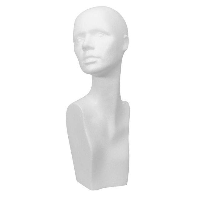 Huvudbild Frigolithuvud dam med axel vit