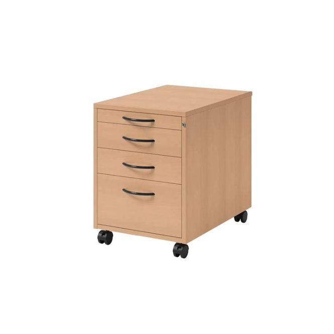 Huvudbild Rullhurts 4 lådor | Bok svarta handtag