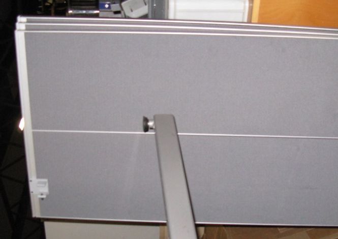 Huvudbild Bordsskärm 180x69 cm grå/alu - begagnad