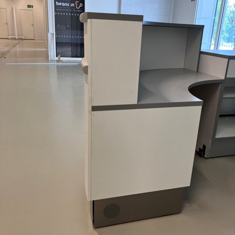 Butiksdisk Hestra vit - begagnad