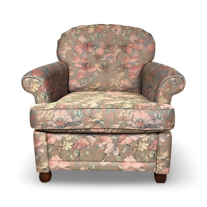 Huvudbild Fåtölj blommig - begagnad