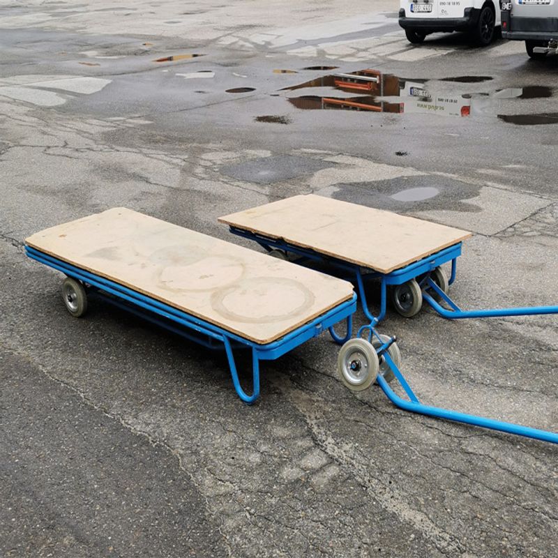 Materialvagn med dragstång - begagnad