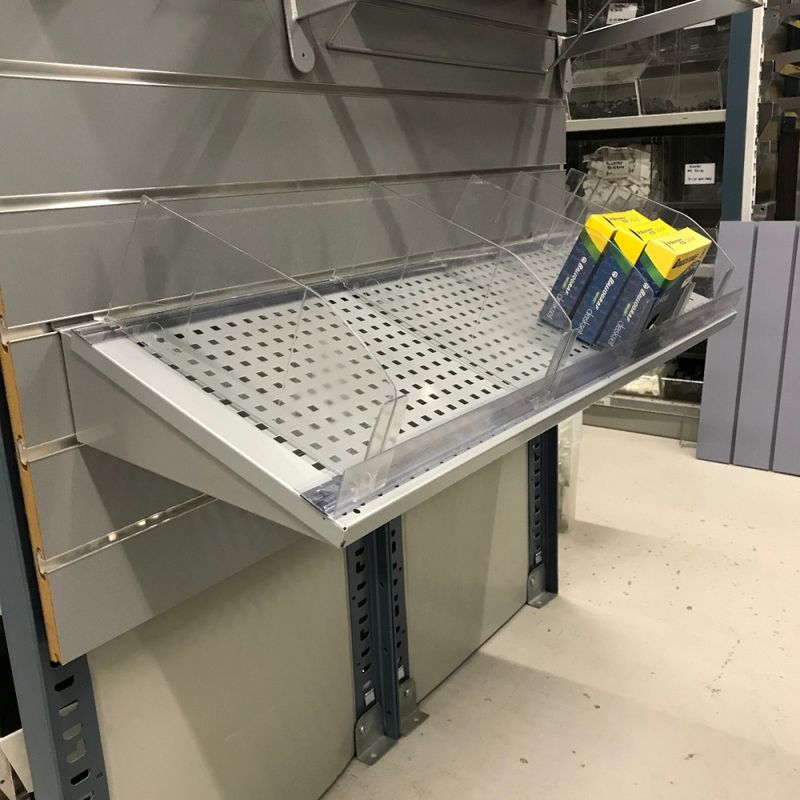 Plåthylla grå 90x30cm Paketpris! - begagnat