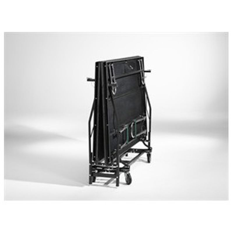 Fällbar scen på hjul