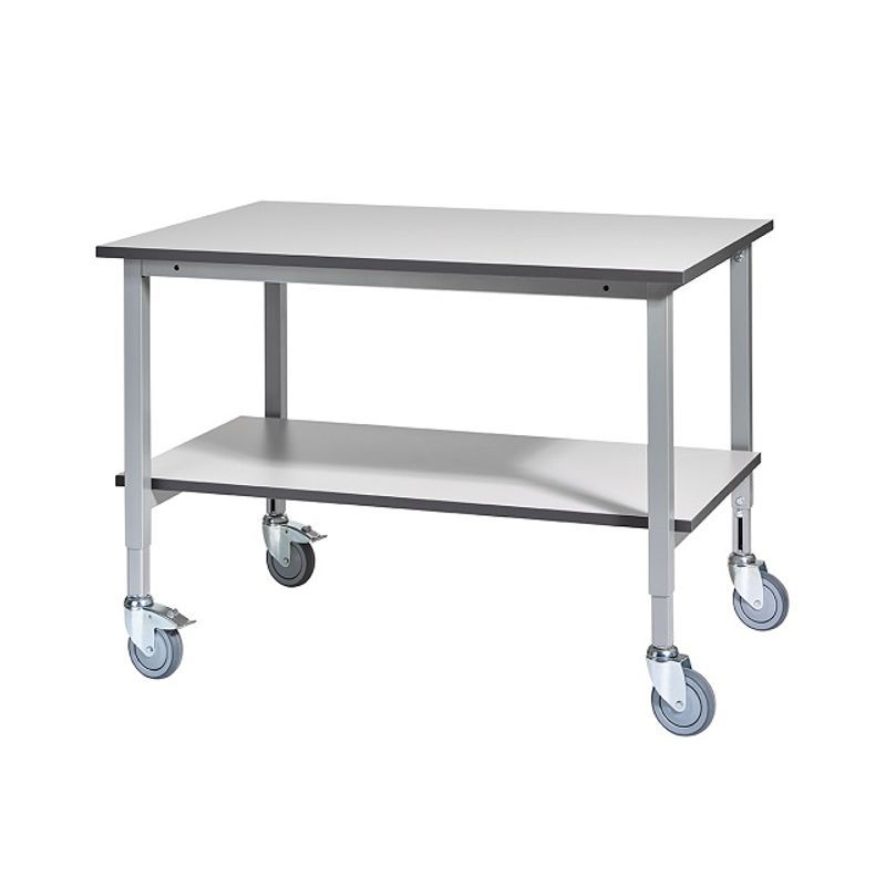 Arbetsbord Silverline med hjul