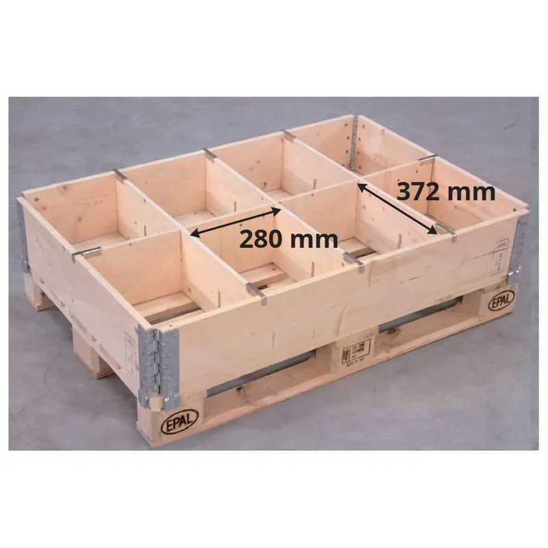 Pallkrageavdelare i slitsad plywood – 8 fack