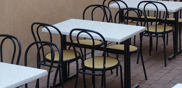 Inredning för restaurang, café eller privatperson. Altaner, Terrasser och uterum.