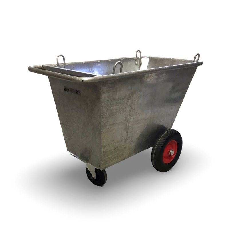 Avfallsvagn 400 liter varmförzinkad