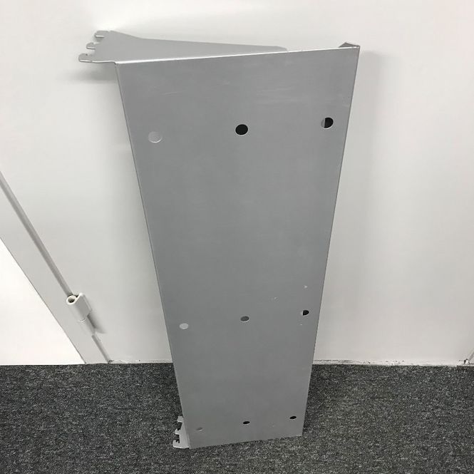 Huvudbild Plåthylla grå bredd 100cm inkl konsoler - ...