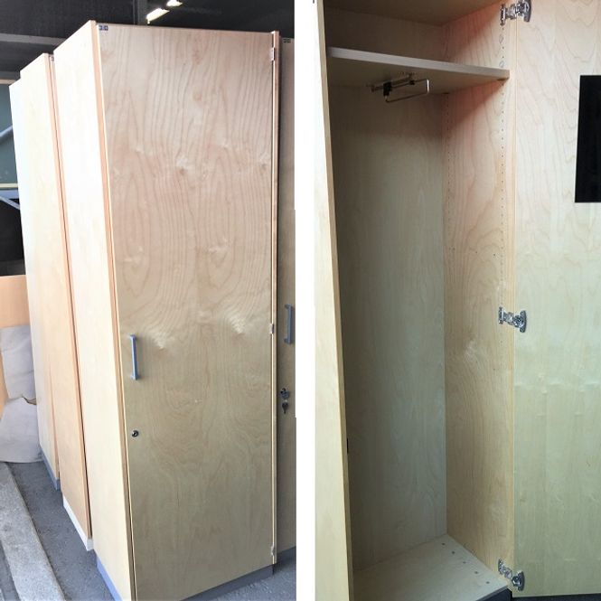 Huvudbild Garderob EFG björk - begagnad