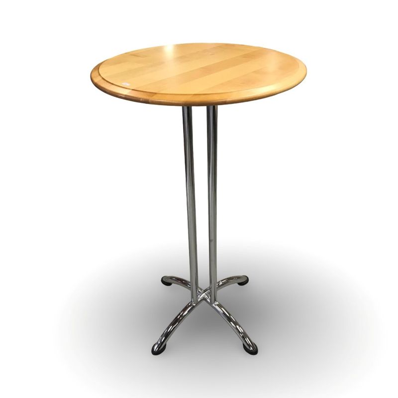 Barbord skiva Ø 63 cm björk - begagnat