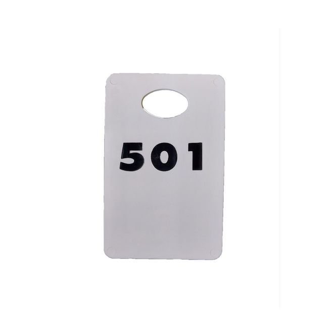 Huvudbild Garderobsbricka vit/svart tryck tryck numrerad ...